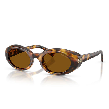 Miu Miu Occhiali da Sole MUB09S 14L20V Marrone Miele Bronzo Scuro Donna 2