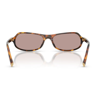 Miu Miu Occhiali da Sole MUB10SU 14L20I Marrone Miele/Viola Chiaro Marrone Donna 3