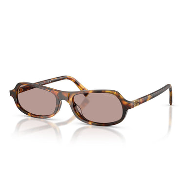 Miu Miu Occhiali da Sole MUB10SU 14L20I Marrone Miele/Viola Chiaro Marrone Donna 1