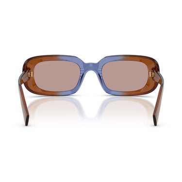 Miu Miu Occhiali da Sole MUB13S 22R20I Marrone Opalino Blu Viola Chiaro Marrone Donna 4