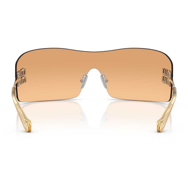 Miu Miu Occhiali da Sole MUB53S 1BC80Y Argento/Arancione Specchiato Donna 4