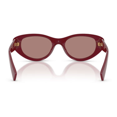 Miu Miu Occhiali da Sole MUC03SU 25R60B Bordeaux Marrone Chiaro Donna 4