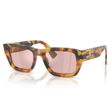 Miu Miu Occhiali da Sole MUC04S 24Q91C Marrone Rosa Specchiato Oro Donna 2