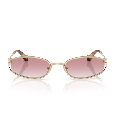 Miu Miu Occhiali da Sole MUC51S ZVN70O Oro Pallido/Trasparente Sfumato Rosa Donna
