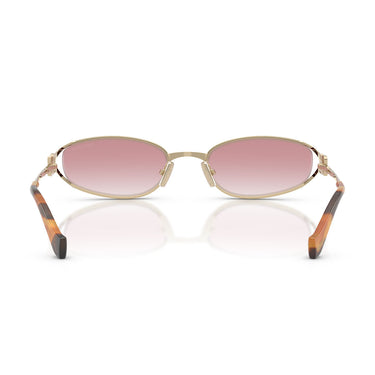 Miu Miu Occhiali da Sole MUC51S ZVN70O Oro Pallido/Trasparente Sfumato Rosa Donna