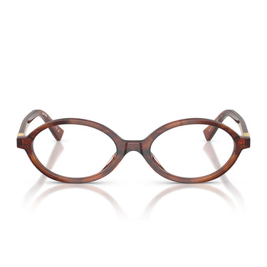 Miu Miu Occhiali da Vista MU01XV 26E1O1 Tabacco Striato Trasparente Donna