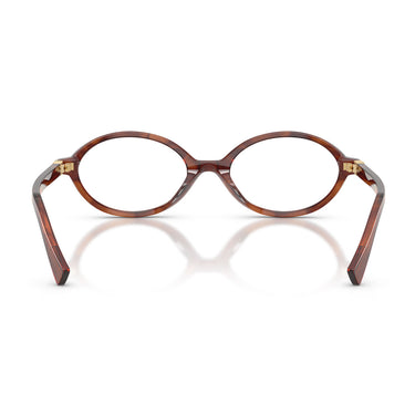 Miu Miu Occhiali da Vista MU01XV 26E1O1 Tabacco Striato Trasparente Donna 4