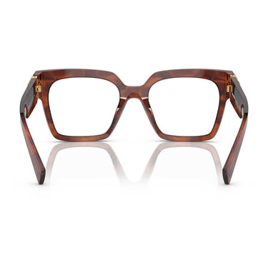 Miu Miu Occhiali da Vista MU04UV 11Q1O1 Tabacco Striato/Trasparente Donna 3