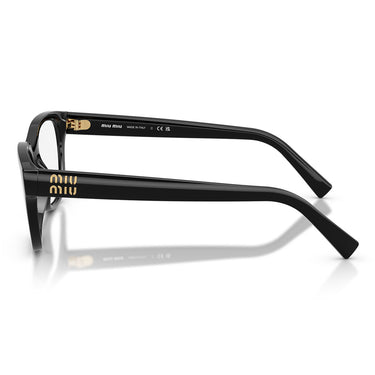 Miu Miu Occhiali da Vista MU07ZV 1AB1O1 Nero Trasparente Donna 3