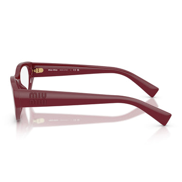 Miu Miu Occhiali da Vista MU08ZVU 25R1O1 Bordeaux Trasparente Donna 3