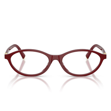 Miu Miu Occhiali da Vista MU09XV 21I1O1 Borgogna Opalino/Trasparente Donna