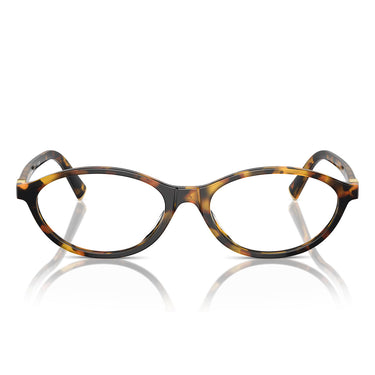 Miu Miu Occhiali da Vista MU09XV VAU1O1 Marrone Miele/Trasparente Donna