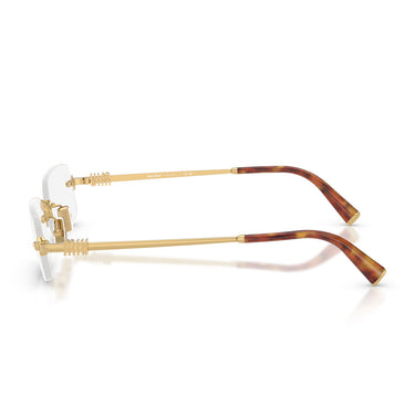 Miu Miu Occhiali da Vista MU50YV 5AK1O1 Oro Trasparente Donna 3