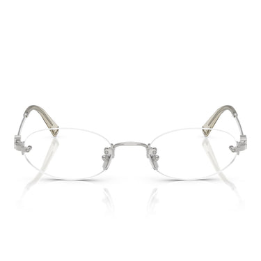 Miu Miu Occhiali da Vista MU53WV 1BC1O1 Argento/Trasparente Donna