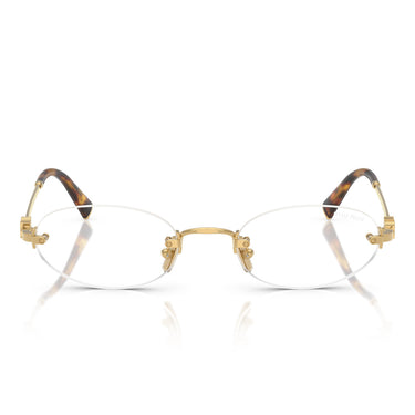 Miu Miu okulary korekcyjne MUA54S 5AK08N złoto/przezroczyste damskie