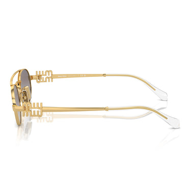 Miu Miu Sunglasses MU54ZS 5AK30C Gold/Grey Mirror Women 3