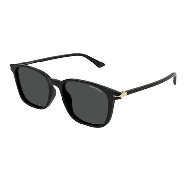 Montblanc Sonnenbrille MB0338S 001 Schwarz/Grau Herren