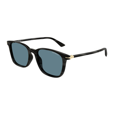 Montblanc Occhiali da Sole MB0338S 006 Grigio Striato Blu Uomo 2
