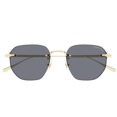 Montblanc Sonnenbrille MB0405S 001 Gold/Hellgrau Herren