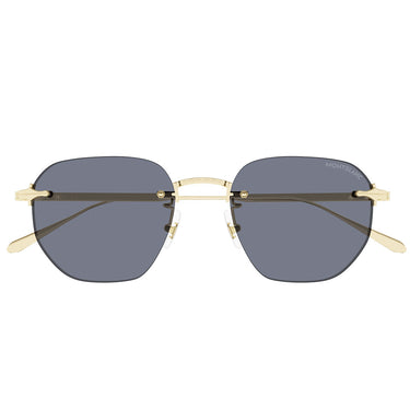 Montblanc Sonnenbrille MB0405S 003 Gold/Grau Herren