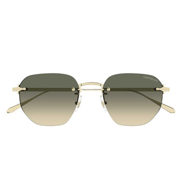 Montblanc Occhiali da Sole MB0405S 006 Oro/Verde Uomo