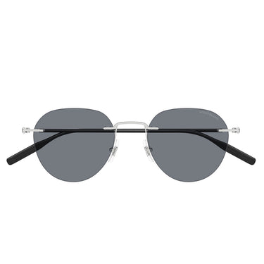 Montblanc Occhiali da Sole MB0428S 002 Argento Grigio Uomo