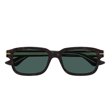 Montblanc Occhiali da Sole MB0436S 002 Marrone Verde Uomo