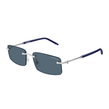 Montblanc Occhiali da Sole MB0443S 003 Argento Grigio Uomo 2