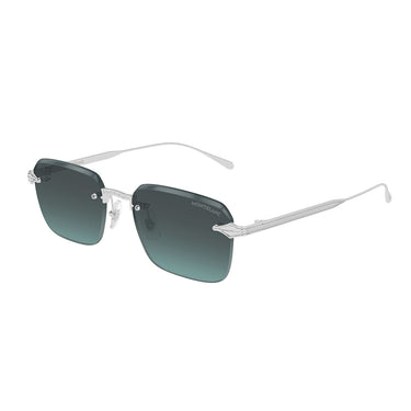 Montblanc Occhiali da Sole MB0456S 002 Argento Grigio Uomo 2