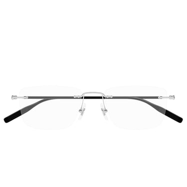 Montblanc Occhiali da Vista MB0431O 002 Argento Trasparente Uomo