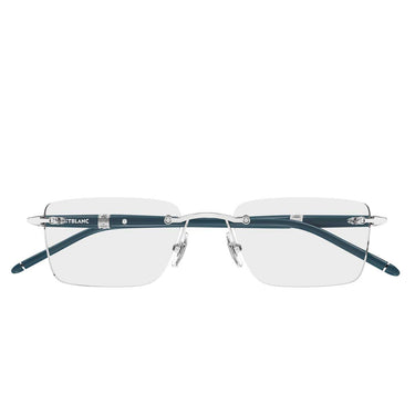 Montblanc Occhiali da Vista MB0536O 002 Argento/Trasparente Uomo