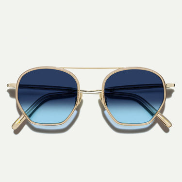 Moscot Gafas de Sol KUGEL Canela Oro/Azul Degradado Unisex