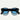 Moscot Okulary Przeciwsłoneczne LEMTOSH Czarny Matowy Czarny/Niebieski Gradient Unisex