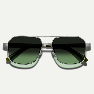 Moscot Sonnenbrille MINGLE Silber Argento/Verde Sfumato Unisex