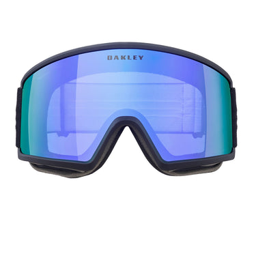 Oakley Maschera da Neve OO7120 712014 Target Line L Nero Opaco Violet Iridium