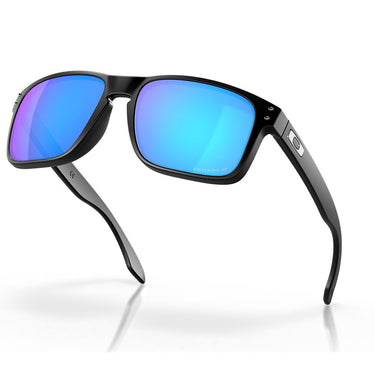 Oakley Okulary Przeciwsłoneczne OO9102 9102F0 Holbrook Czarny Mat/Prizm Sapphire Unisex Polaryzowane 4