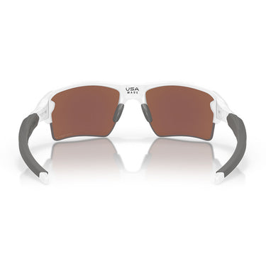 Oakley Occhiali da Sole OO9188 918882 FLAK 2.0 XL Bianco Lucido Prizm Deep Water Unisex Polarizzati 5