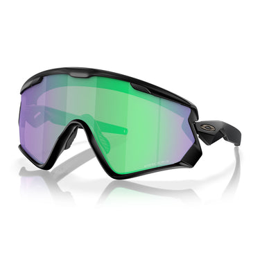 Oakley Okulary Przeciwsłoneczne OO9418 941828 Wind Jacket 2.0 Czarny/Zielony Unisex