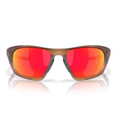 Oakley Okulary Przeciwsłoneczne OO9431 943116 Lateralis x Kylian Mbappé Ambra Scuro Opaco/Prizm Ruby Unisex