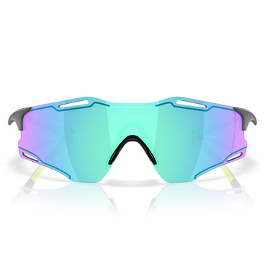 Oakley Occhiali da Sole OO9512D 951212 Cybr Zero Carbonio Opaco Prizm Sapphire Unisex