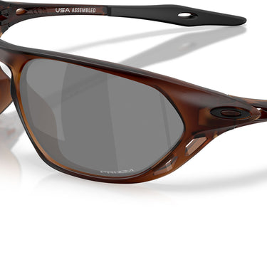 Oakley Occhiali da Sole OO9537 953704 Cage Jacket Rootbeer Opaco Prizm Black Unisex 5