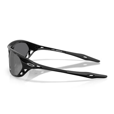 Oakley Occhiali da Sole OO9537 953708 Cage Jacket Nero Lucido Prizm Black Unisex Polarizzati 4