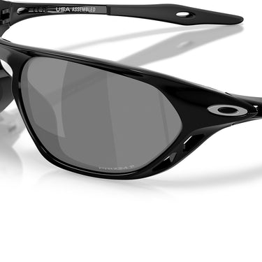 Oakley Occhiali da Sole OO9537 953708 Cage Jacket Nero Lucido Prizm Black Unisex Polarizzati 5
