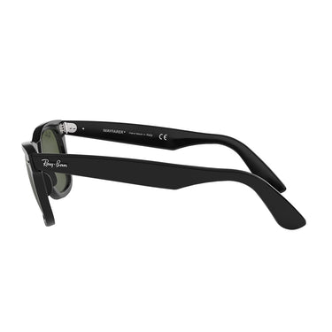 Ray-Ban Sonnenbrille RB2140 901 Wayfarer Classic Original Schwarz-Grün G-15 Unisex 2