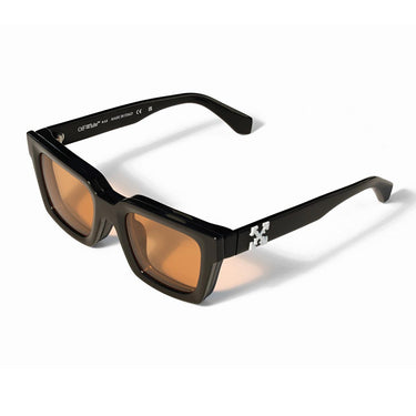 Off-White Occhiali da Vista OW9000 1020 Nero/Trasparente Con Clip Arancione Unisex 1