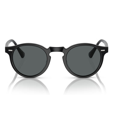 Oliver Peoples Occhiali da Sole OV5217S 1031P2 Gregory Peck Nero Semi Matte Grigio Scuro Unisex Polarizzati