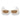 Palm Angels Okulary Przeciwsłoneczne PERI022 8360 Lala Bianco/Marrone Chiaro Unisex