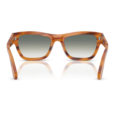 Persol Sunglasses PO0091S 960/3A Brown Striped/Green Gradient Unisex 4