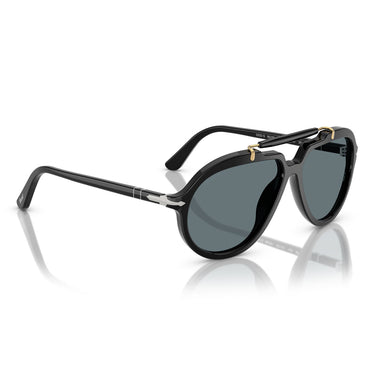 Persol Okulary Przeciwsłoneczne PO0202S 95/3R X Netflix Serie Senna Czarny/Niebieski Unisex 4