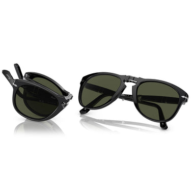 Persol Okulary Przeciwsłoneczne PO0714 95-31 Składane Nero-Verde Unisex 4